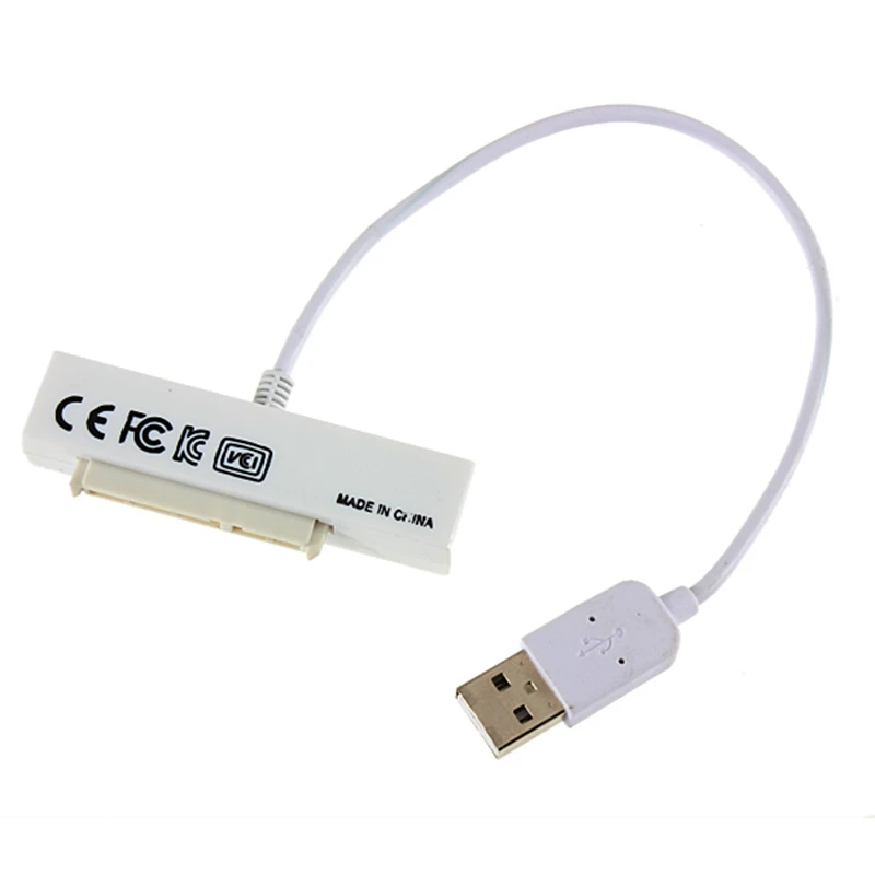 

New USB 2.0 to SATA 15+7 22 Pin Adapter Converter Cable For 2.5 inch HDD Hard Drive For Mac Laptop PC