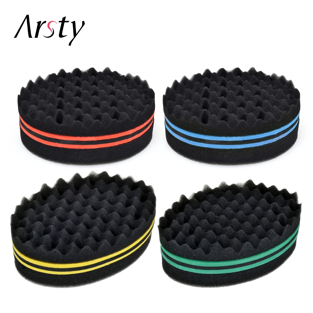 Arsty Magic twist hair brush sponge, Hair curl sponge brush for natural