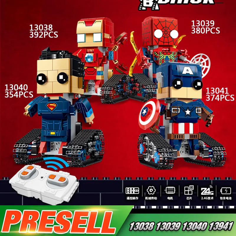 Marvel Lepins фильм супер герой человек набор дистанционного управления робот игрушка