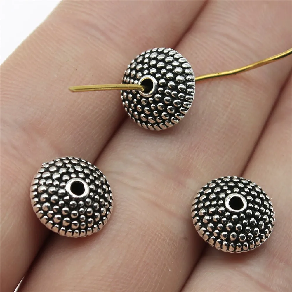 WYSIWYG 8pcs 11x11x6mm Small Holes Spacer Beads For Jewelry Making