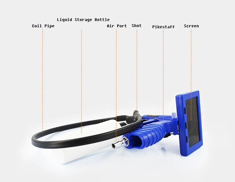 Визуальный чистящий пистолет, инструмент для очистки эндоскопа, оборудование для очистки автомобиля, кондиционер, визуальная Чистящая машина KS02