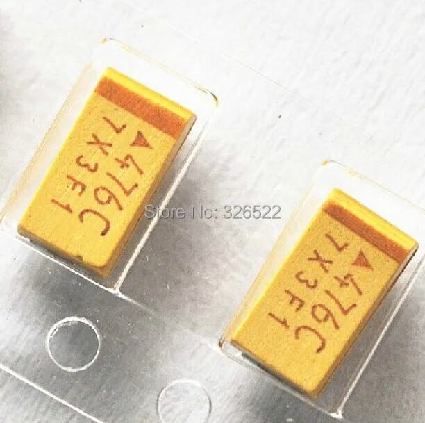 20 PCS 47UF 16V C 6032-28 SMD Tantalum capacitor 476C SMT 16v/47uF NEW