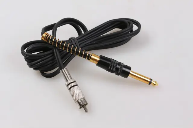 RCA Tattoo Clip Cord For Tattoo Machine Gun Foot Pedal Swith RCA Tattoo Clip Cord For Tattoo Machine Gun Foot Pedal Swith
