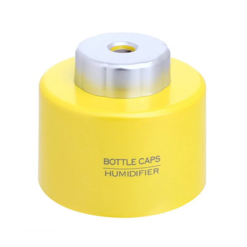 Новая крышка для бутылки увлашнителя портативный usb-мини увлажнитель воздуха эфирное масло диффузор Аромалампа тумана Fogger - Название цвета: Цвет: желтый