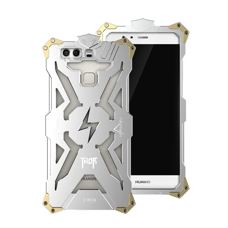 Thor Metal Aluminiowa Obudowa Dla Huawei Honor 8 6X7 7i 6 Plus 4X 5X Odporny Na Wstrząsy Tough Armor Case Powrót pokrywa