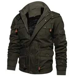 Курточка бомбер для мужчин s Готический Мода Армия толстые плюс размеры мужские куртки и пальто ветровка Chamarras Para Hombre 50JK102
