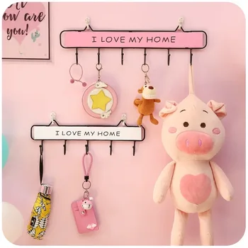 

Creative Key Wall Hanger Holder Sweet Cute Wall Hooks Kitchen Bathroom Organizer Hanger Hooks Decorative Hanging Rack