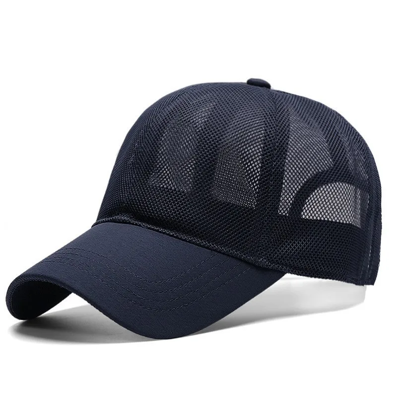 Male Large Size Peak Cap Men Summmer Mesh Truker Hats Big Bone Man Dry Quickly Cool Baseball Caps  M 55-60cm L 60-65cm flat cap baseball hat Baseball Caps