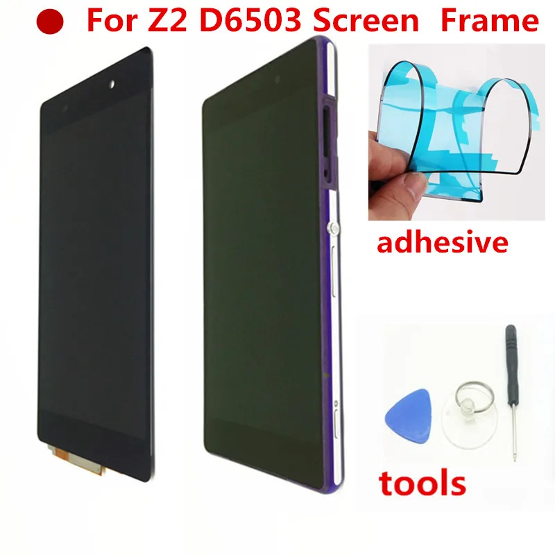 D6503 lcd для Sony Xperia Z2 LCD L50W D6502 дисплей сенсорный экран дигитайзер в сборе запасные