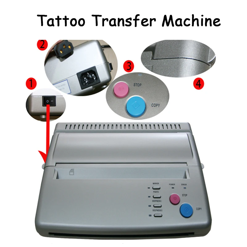 

Tattoo transfer machine essence transfer machine tattoo thermal copier printing transfer with English manual I17