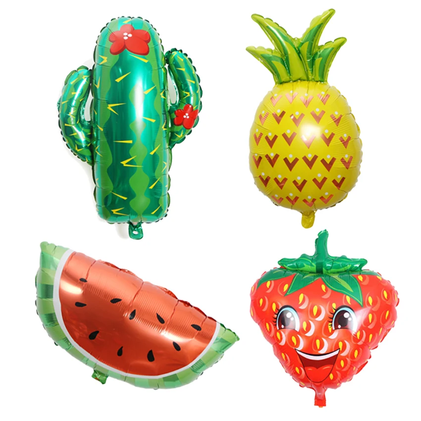 

Hawaii Theme Party Foil Balloons Pineapple Watermelon cactus Fruits Helium Balloons Summer Party Birthday Decoration Kids Toy