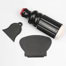 3 шт двухголовый штамп+ скребок для ногтей, штамп для ногтей, набор для дизайна ногтей, штамп, изображение, лак для ногтей, инструменты для маникюра