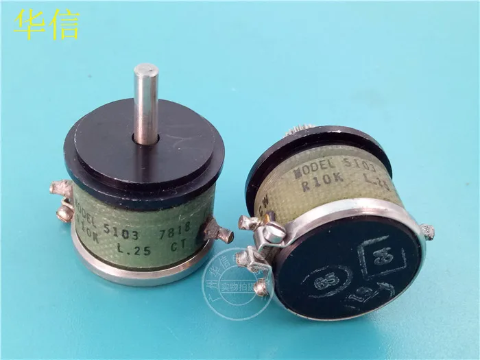

[VK] Used MODEL 5103 R10K conductive plastic potentiometer 4 feet switch
