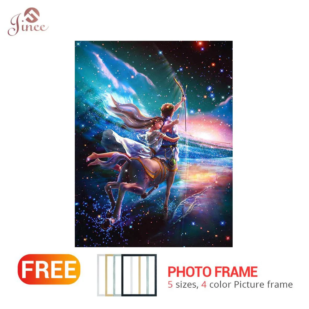 

Full Square Round Diamond 5D DIY Diamond Painting "Sagittarius Zodiac" 3D Rmbroidery Cross Stitch Mosaic Home Decoration