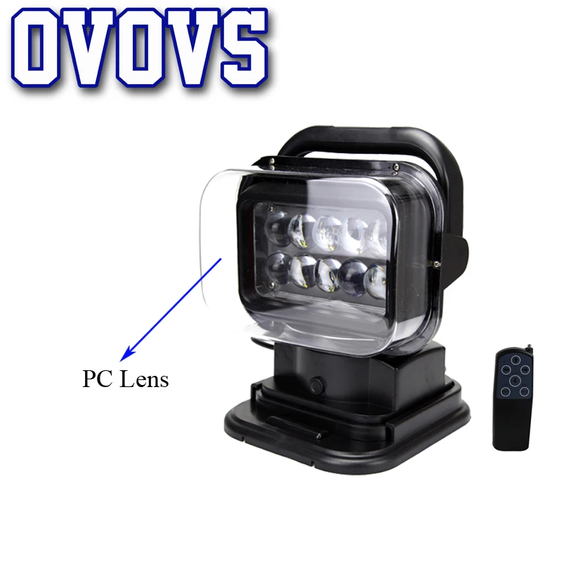 Led Search light 4D 7Inch 50w Auto Spot light 12/24V with Remote