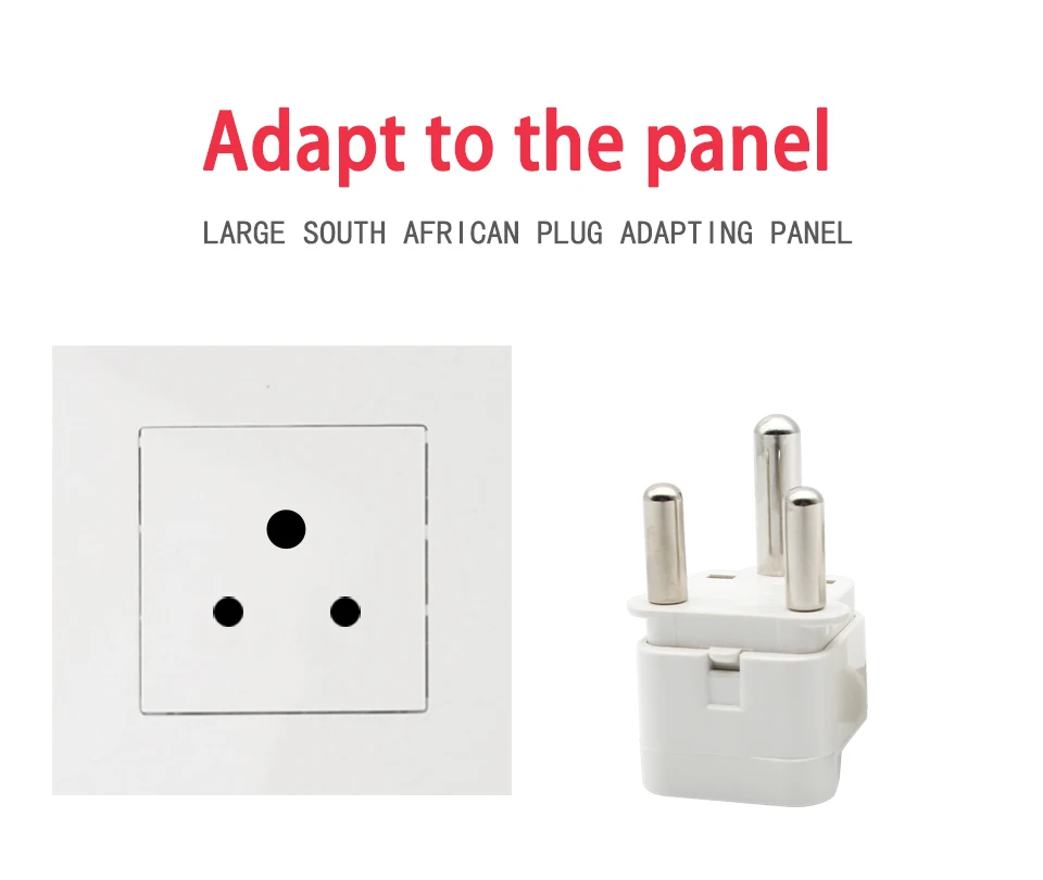 1 PC Hot Sale Universal UKUSEUAU to South Africa 3 pin Travel Power Adapter Plug 15A 250V Electronic Device Charging (4)