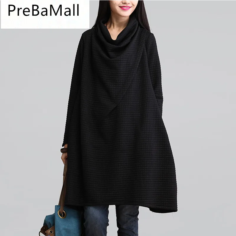 New Style Autumn Winter Maternity Dresses Long-sleeve For Pregnant Loose Solid Pregnancy Clothes Tops Vestidos Clothing B0470