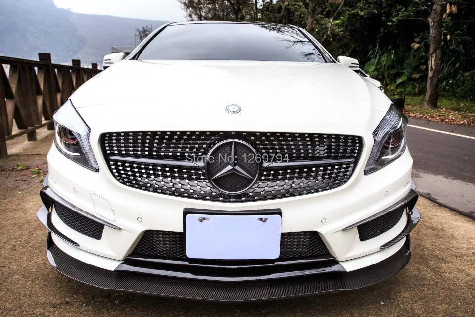 Designed For A Class W176 A45 A250 A260 Of The RZ Style Carbon Fiber Front Lip