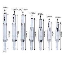 Hakkin 7pcs HSS Self Centering Hinge Drill Bits Set Door Cabinet 5/64