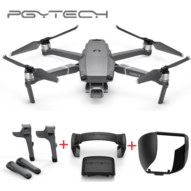 PGYTECH для DJI Mavic 2 Pro Zoom держатель пропеллера + бленда объектива шасси|Наборы