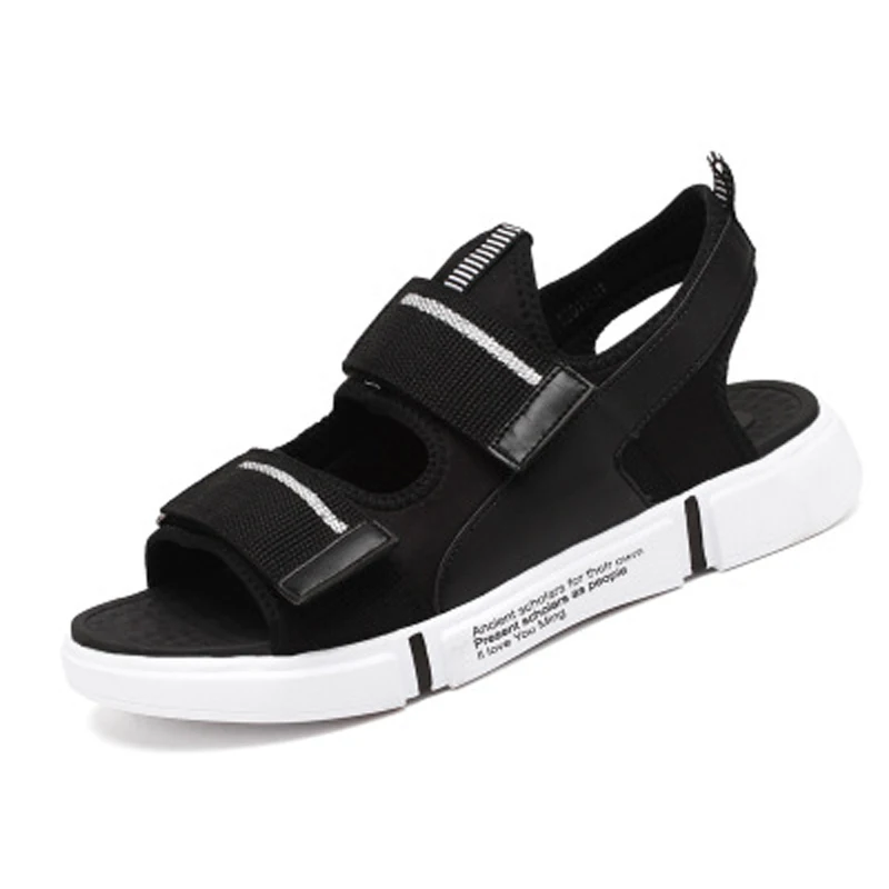 

Lovewise 2019 summer new sandals men's sandals and slippers men's beach sandals students Korean version of the thick bottom