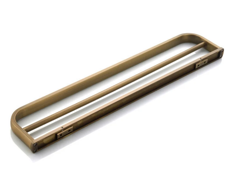 double towel bar wal mounted bronze antique 3