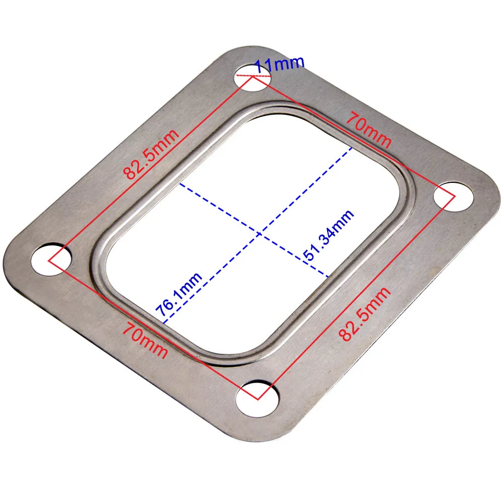 Turbo Gasket T4 T04 Universal Turbocharger Flange to Manifold Exhaust 4
