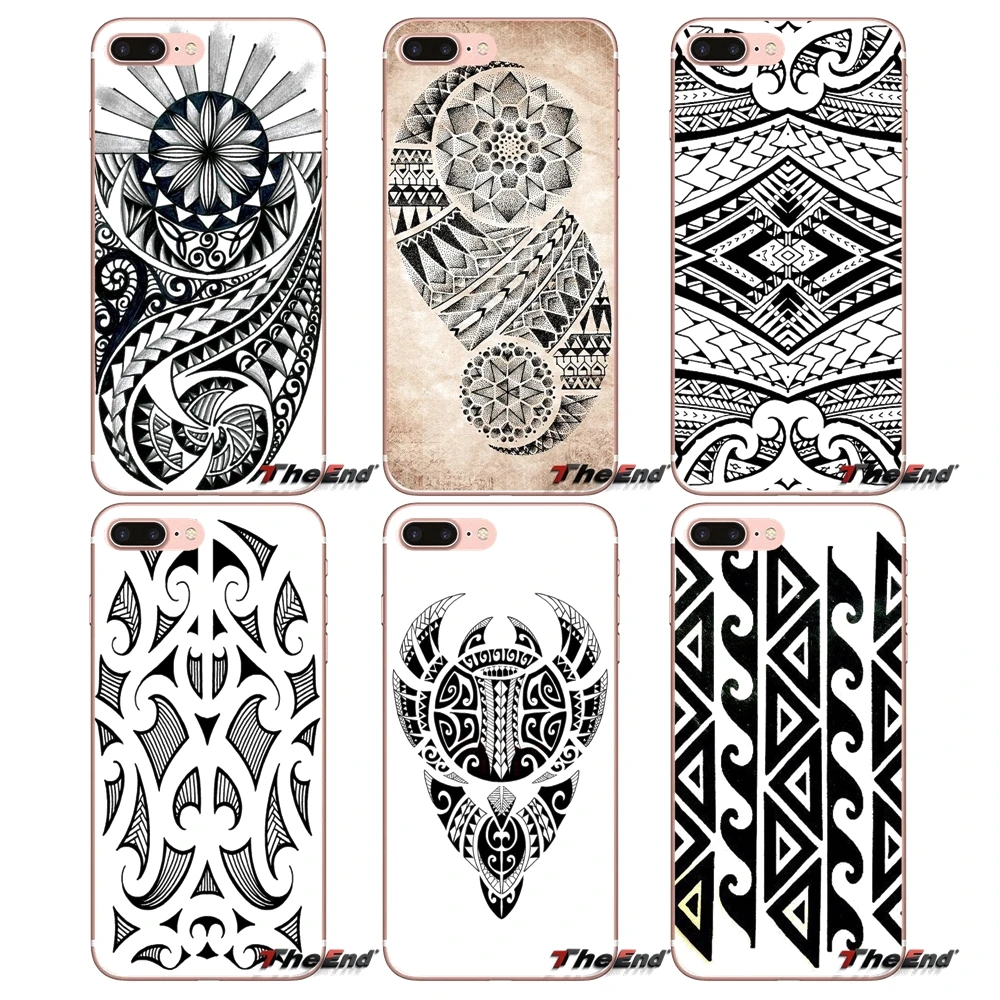 Силиконовый чехол для Huawei G7 G8 Ascend P7 P8 P9 Lite Honor 4C 5X 5C 6X Mate 7 8 9 Y3 Y5 Y6 II Pro Polynesian Tattoo Samoan |