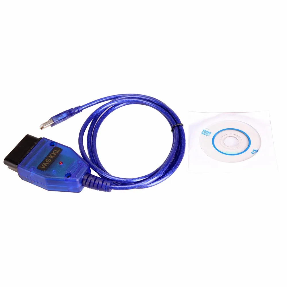 Бесплатная доставка для VW AUDI SEAT SKODA VAG COM 409.1 USB кабель ККЛ OBD2 OBDII диагностический