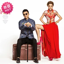 Лян Чен Mei Цзян китайский Стиль в национальном стиле свадебный костюм Наборы для ухода за кожей для любителей и пара с невестой волос диадемы