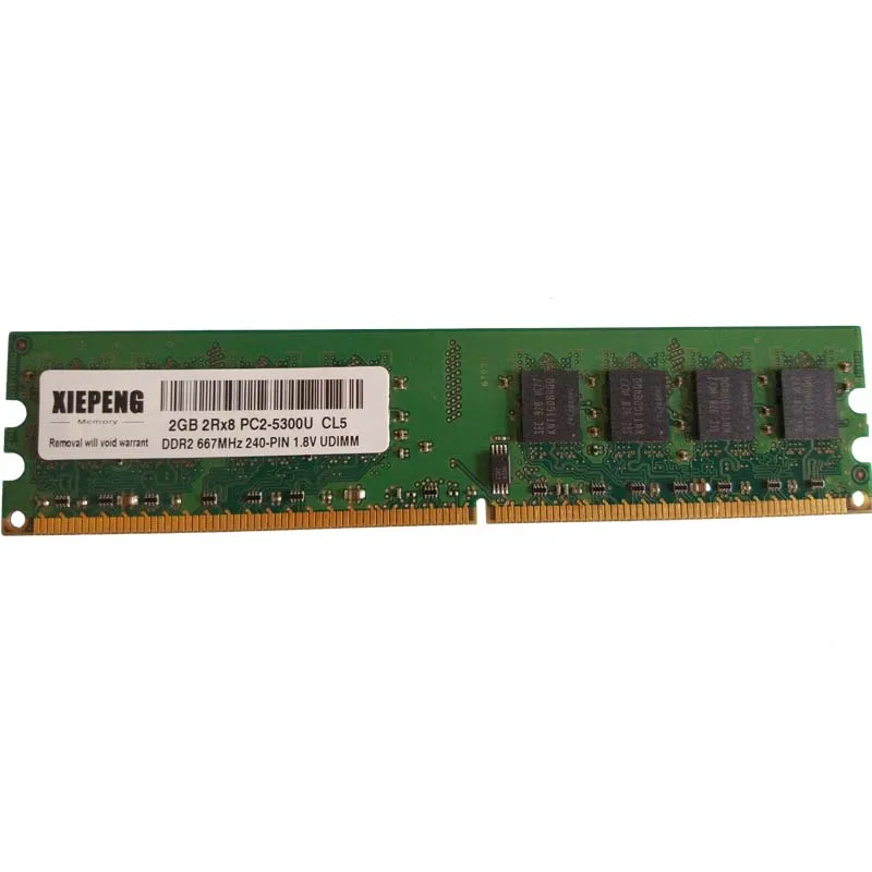 Desktop memory 2GB 2Rx8 PC2-5300U 2G PC2 6400 4G DDR2 800MHz NON ECC RAM for DELL Dimension 9100 9200 E520 9150 9200C Desktops