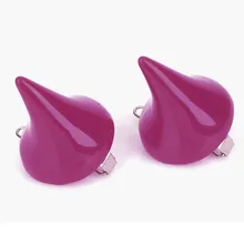 1 парные Драгоценности дьявол Угловые рога Хэллоуин зажимы стерео заколка для волос уши