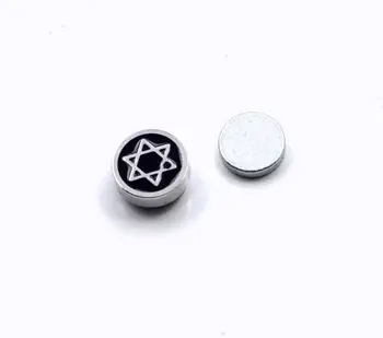 

Hexagram 8mm titanium magnet diameter Men magnet earrings stud earring 4054