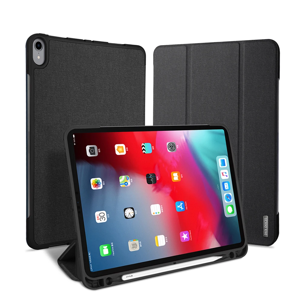 Смарт-чехол для iPad Pro 11 12 9 10 5 7 2017 2018 кожаный магнитный чехол Mini Air 3 2019 задняя