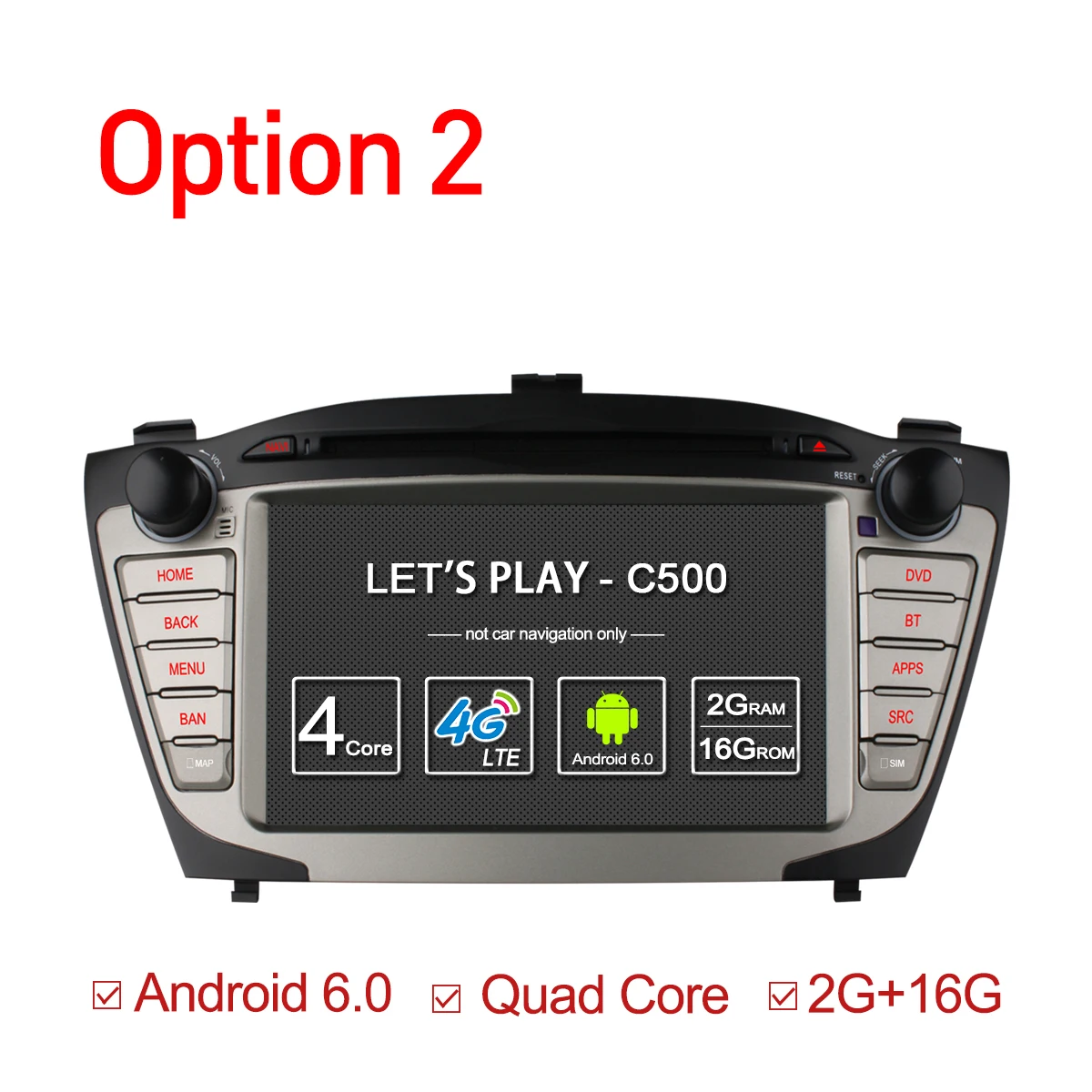 Top Ownice C500 4G SIM LTE for Hyundai iX35 Tucson 2009 - 2015 Android 6.0 8 Core 2 din car dvd gps radio 2GB RAM 32GB support DAB+ 1