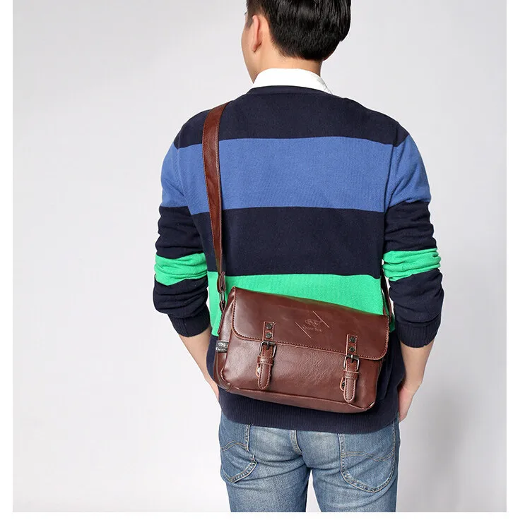 men vintage messenger bag12