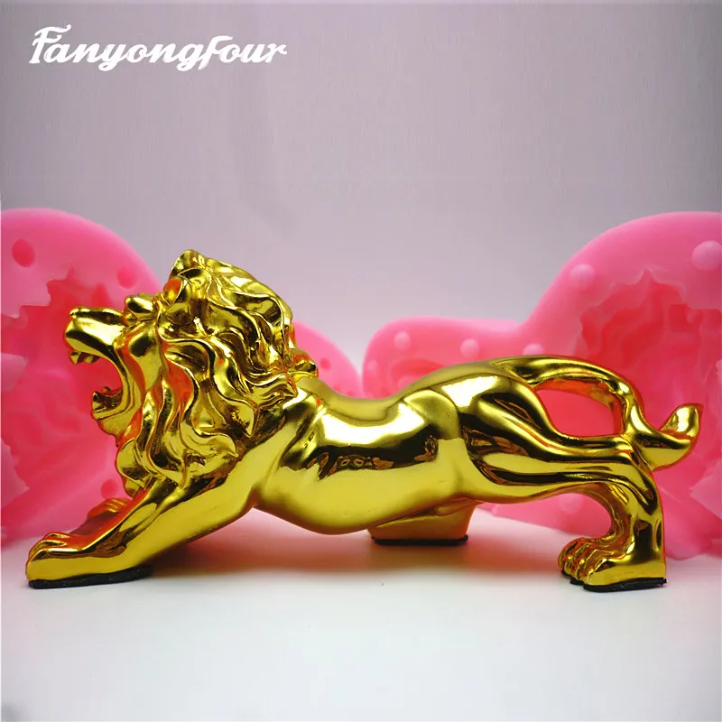 

Lion Cake Mold Silicone Mold Chocolate Gypsum Candle Soap Candy Mold Kitchen Bake Free Shipping