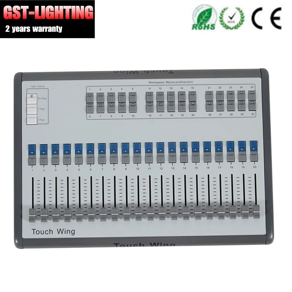 

Mobile Touch Wing Midi Timecode USB Powered Consoles Stage Lighting Equipment