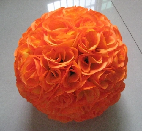 SPR шелк поцелуи ball-orange-25cm свадьба пластик центр свадебные украшения занавес