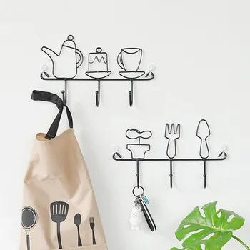 

Wall Hooks Set Solid Color Plain Style Adorable Design Home Decoration Hanging Decor Cute Kitchen Wall Hanger Hook Dropshipping