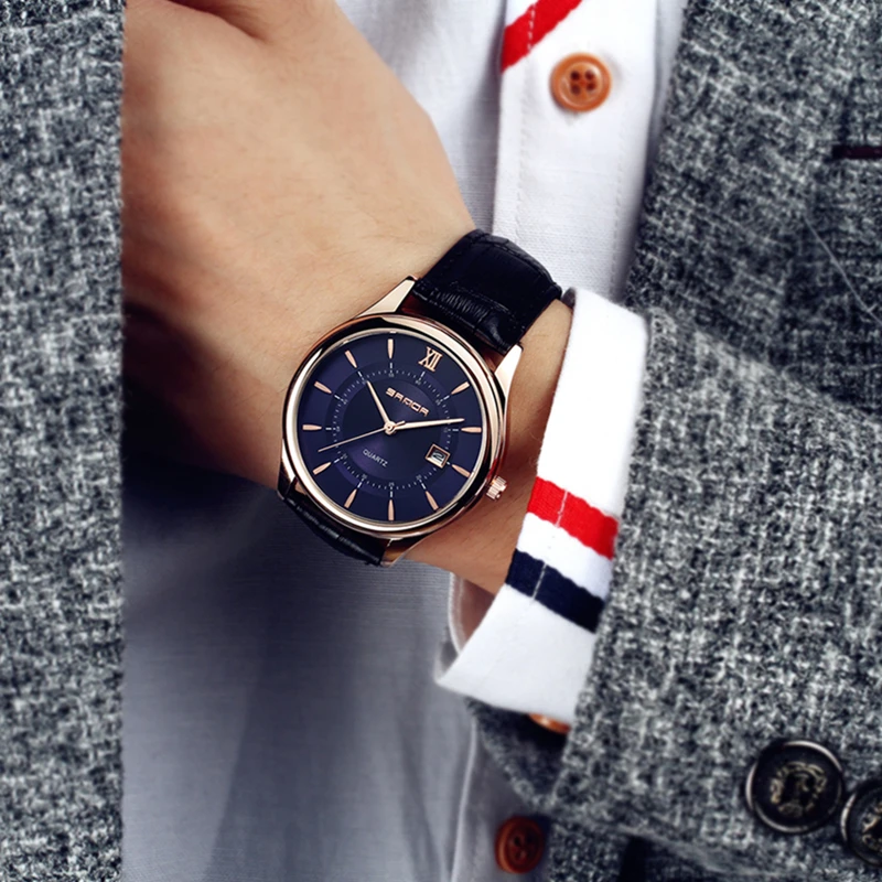 2018 Men's Large Dial Quartz Watch Men Sport Watches Clock Wristwatch Relogio Masculino Leather Men Wristwatches Relojes Hombre