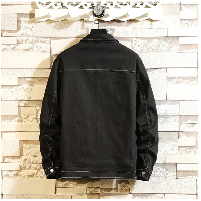 FUODRAO Japan Style Bomber Jacket Men Streetwear Hip Hop Jacket Men Harajuku Black Coat jaqueta masculina J120