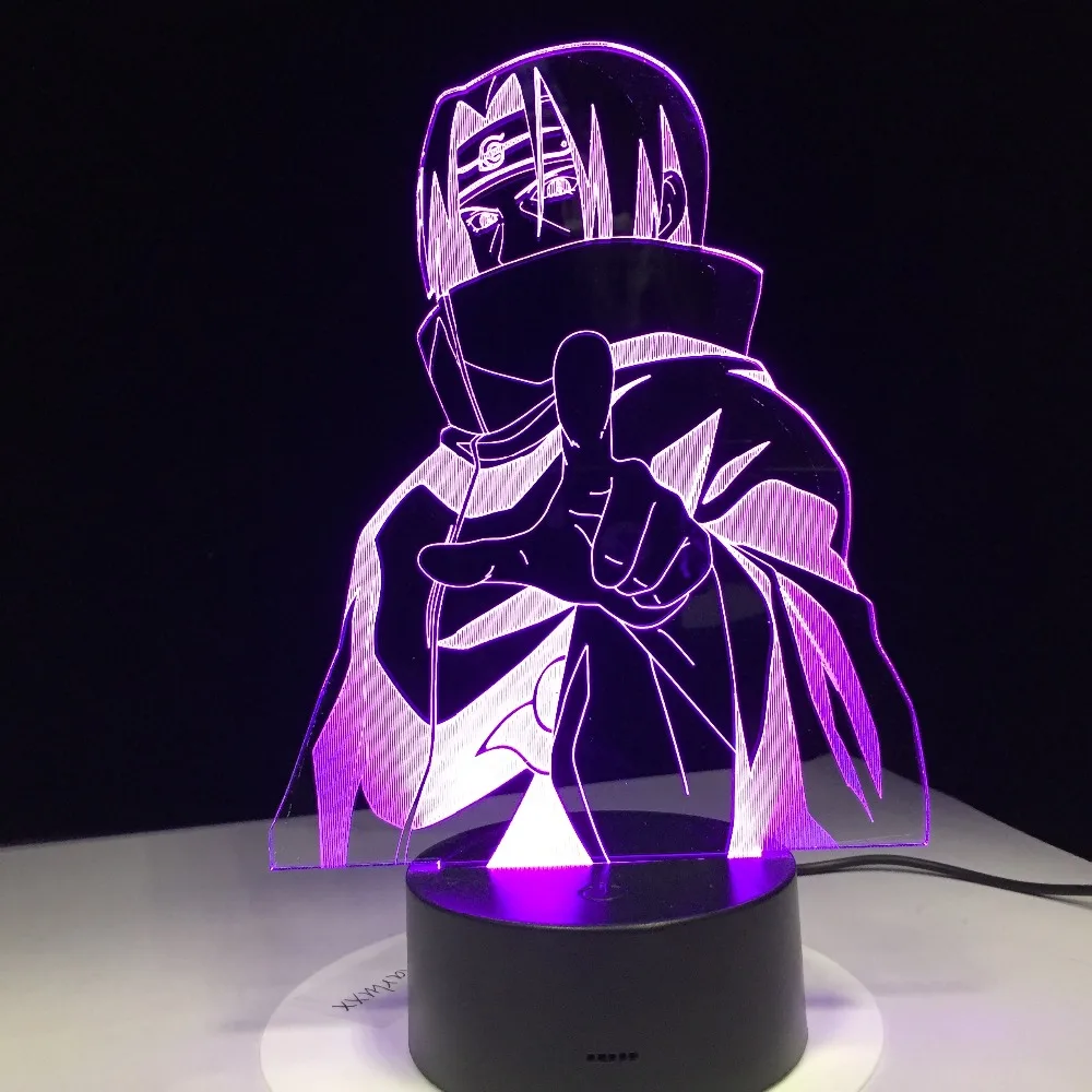 Naruto - Itachi Uchiha 7 Colors 3D Illusion Led Desk Lamp