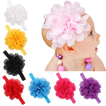 

1 Piece MAYA STEPAN Children Girls Chiffon Flower Head Hair Band Accessories Baby Newborn Hair Rope Headband Headwear Headwrap