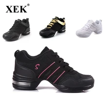 2021 característica de esportes sola macia respiração sapatos de dança tênis para a mulher sapatos prática moderna dança jazz primavera sneaker dom gratuito