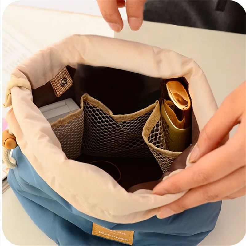 Vogvigo Dream Waterproof Barrel Travel Cosmetic Bag Cosmetic Bag Nylon Wash Bag Dressing Box Storage Toiletry Bag Large Capacity