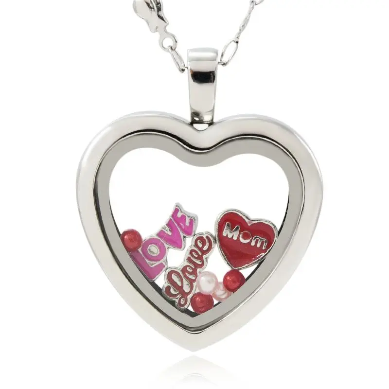 

316L Stainless steel heart photo locket pendant