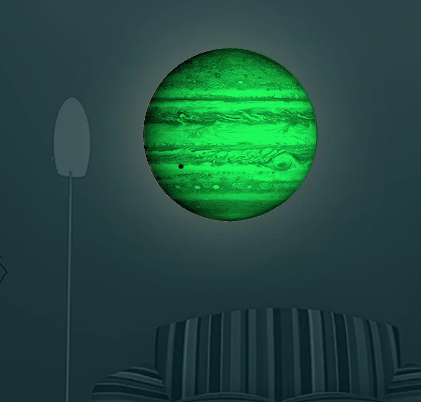 

KEDODE Living room bedroom real children creative wall luminous stickers Jupiter