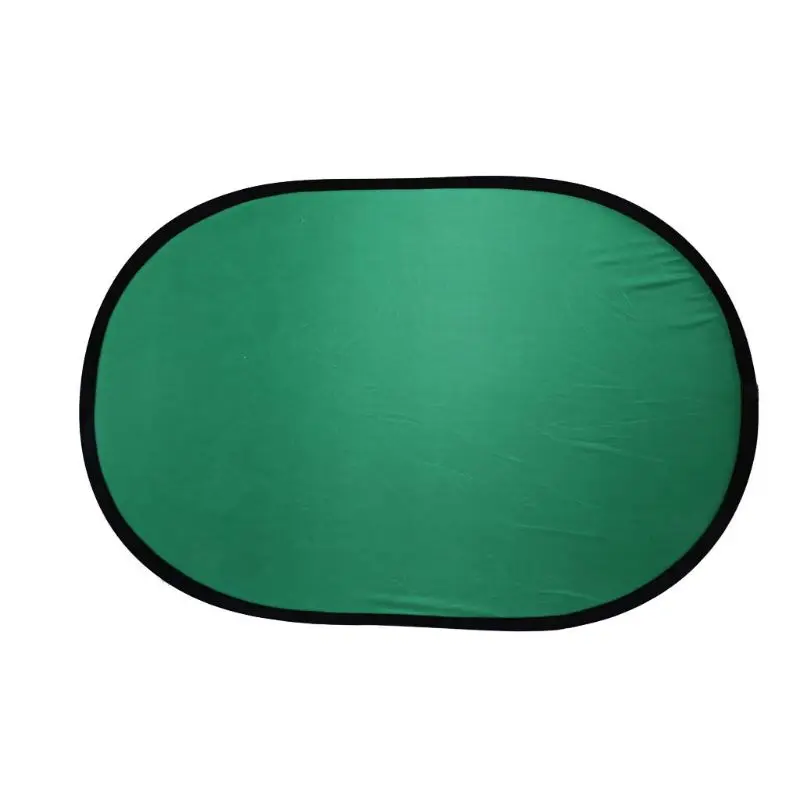 

100*150CM Oval Collapsible Portable Reflector Blue and Green Screen Chromakey Photo Studio Light Reflector For Photography