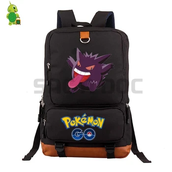 

Pokemon Go Gengar School Bags Women Men Canvas Laptop Backpack for Teenage Boys Girls Travel Shoulder Bags Daily Backpack